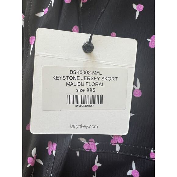 Belyn Key Golf Skort Stretch Black w/ Pink Cherries XXSmall NWT - Picture 5 of 9